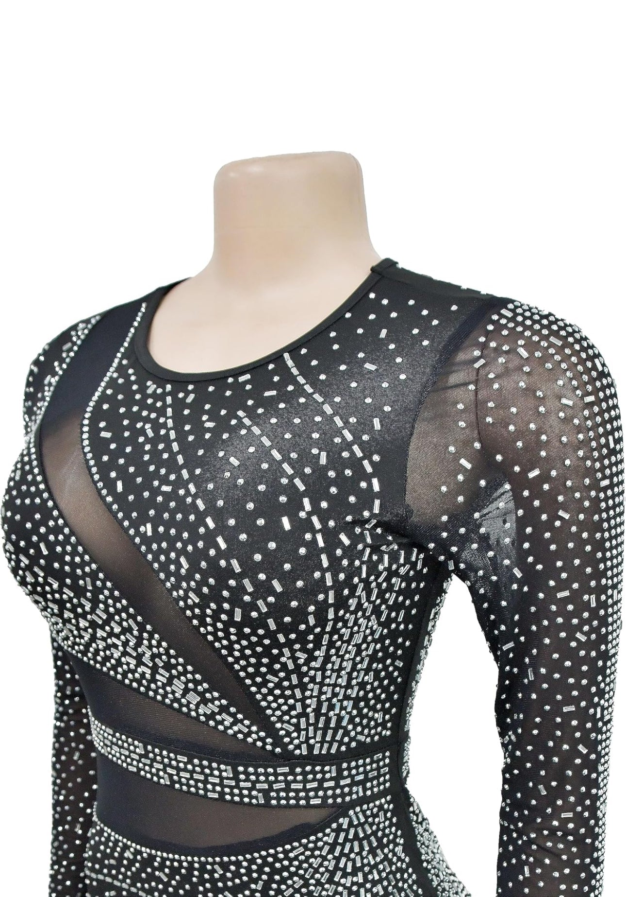 Women’s Sparkly Spaghetti Strap Mini Dress – Rhinestone Detail with Feather Hem, Club Night Outfit
